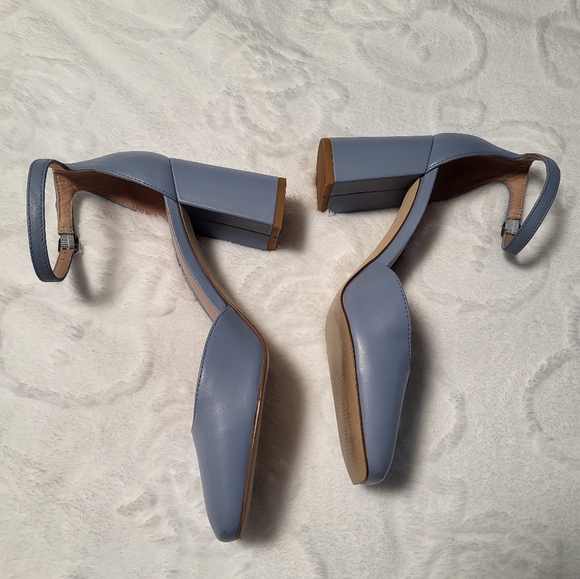 Nordstrom Katrina Ankle StrapBlock Heel Pump In Blue... - Picture 6 of 10